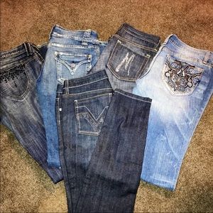 Guess Jeans Bundle (1 skinny, 4 bootcut)